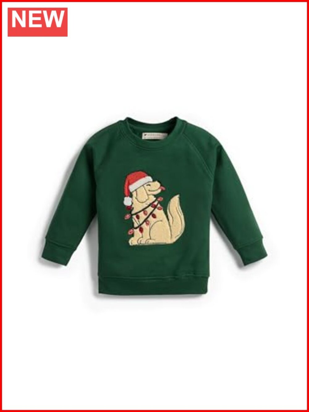 Organic Cotton Embroidered Crewneck Sweatshirt